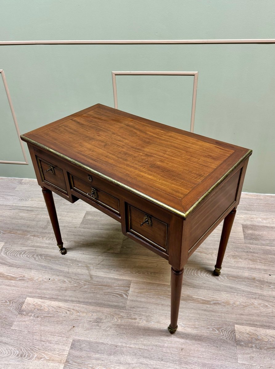 Coiffeuse En Acajou D’époque Louis XVI XVIII Eme Siècle -photo-4