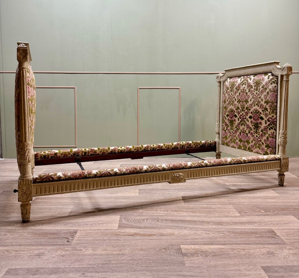 Georges Jacob Stamped Alcove Bed In Lacquered Wood From Louis XVI XVIII Eme Century -photo-2