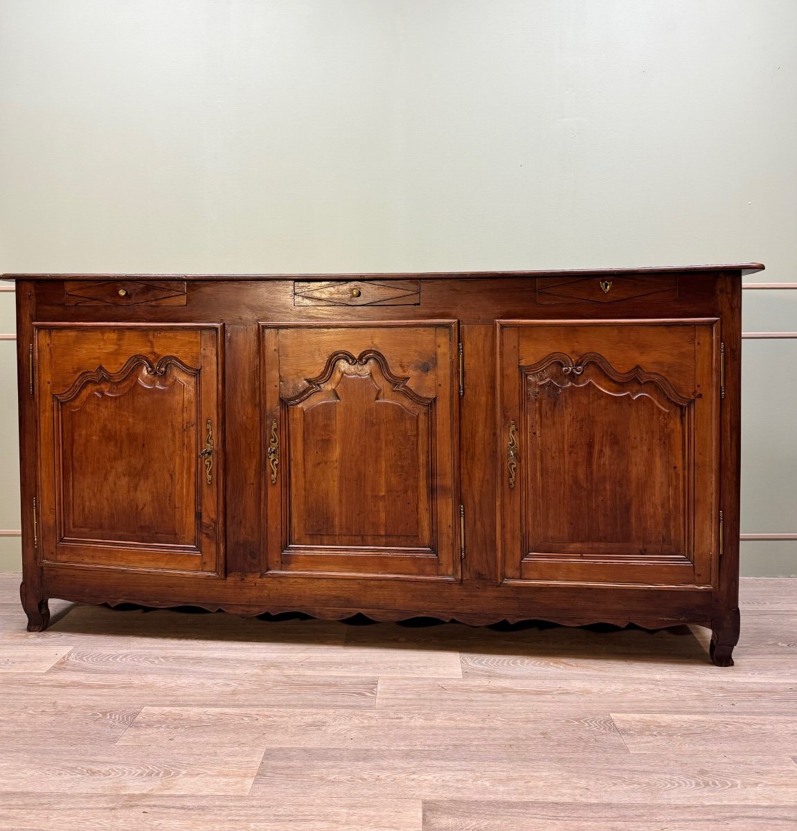 Louis XV Style Cherry Wood Sideboard XIX Eme Century -photo-2