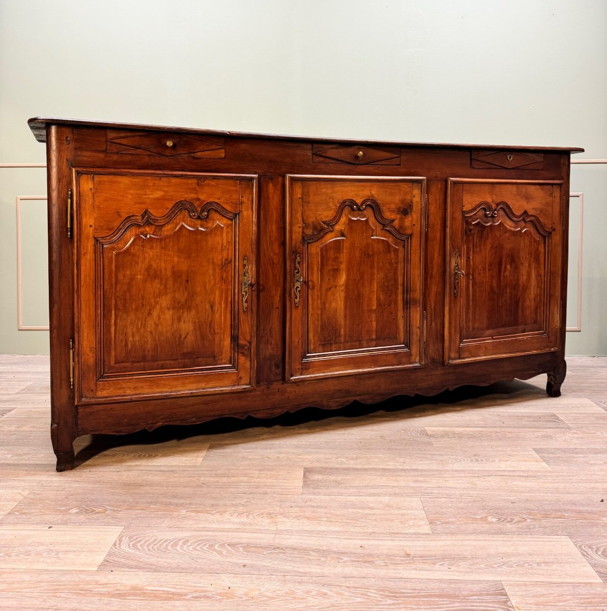 Louis XV Style Cherry Wood Sideboard XIX Eme Century -photo-4