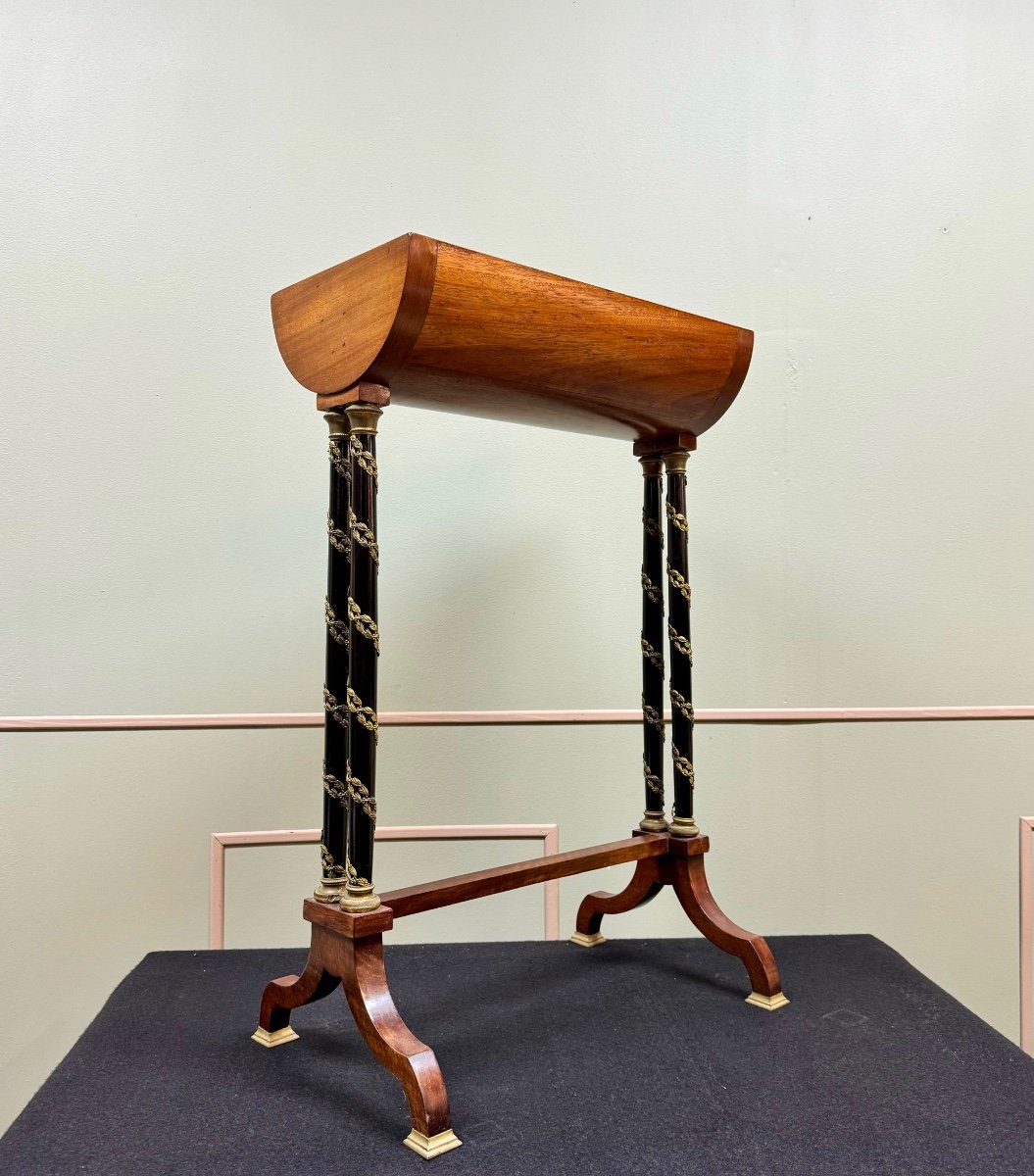 Mahogany Work Table In Empire Style 19th Century -photo-2
