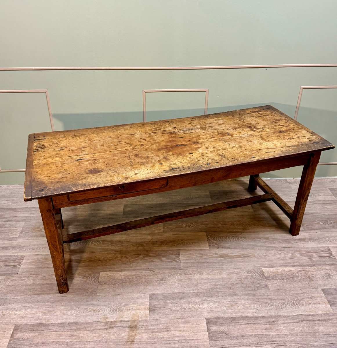 Farm Table In Natural Wood From The 18th Century -photo-3
