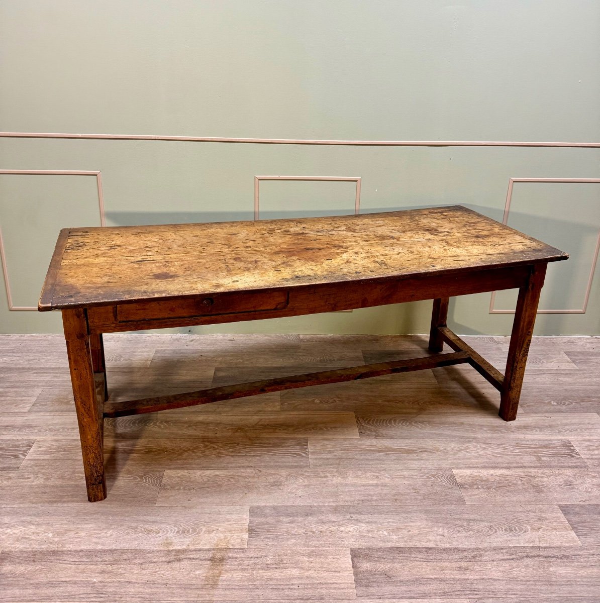Farm Table In Natural Wood From The 18th Century -photo-1