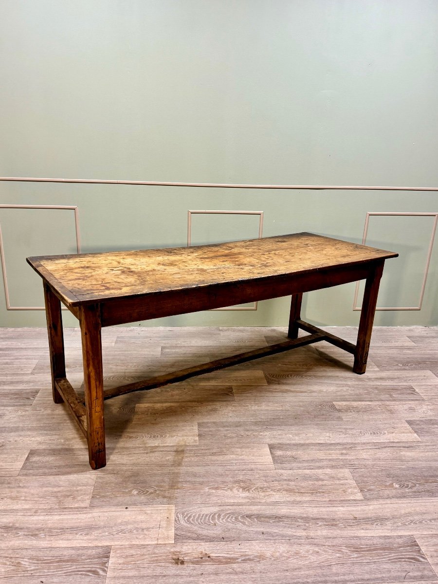 Farm Table In Natural Wood From The 18th Century -photo-4