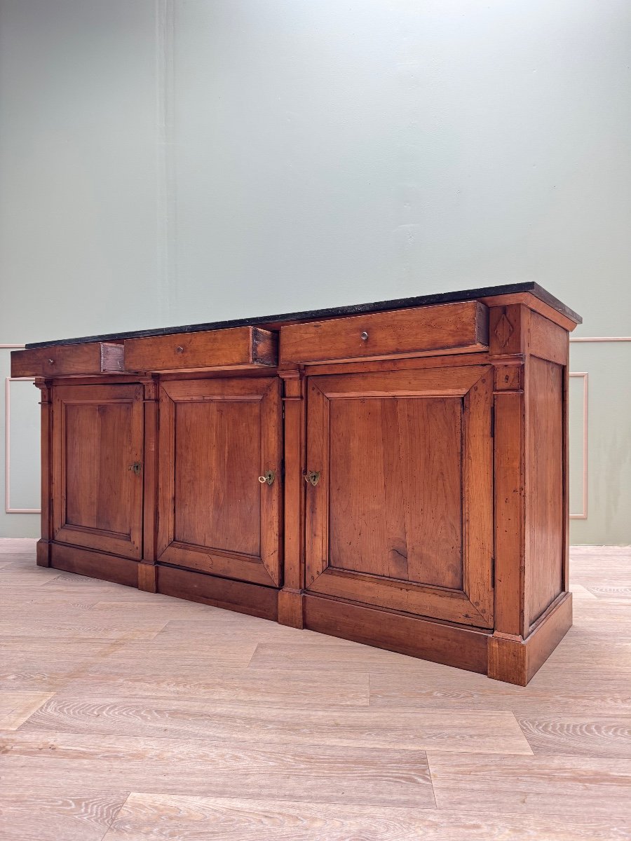 Sideboard In Cherry Wood From The Directoire Period XVIII Eme Century -photo-3