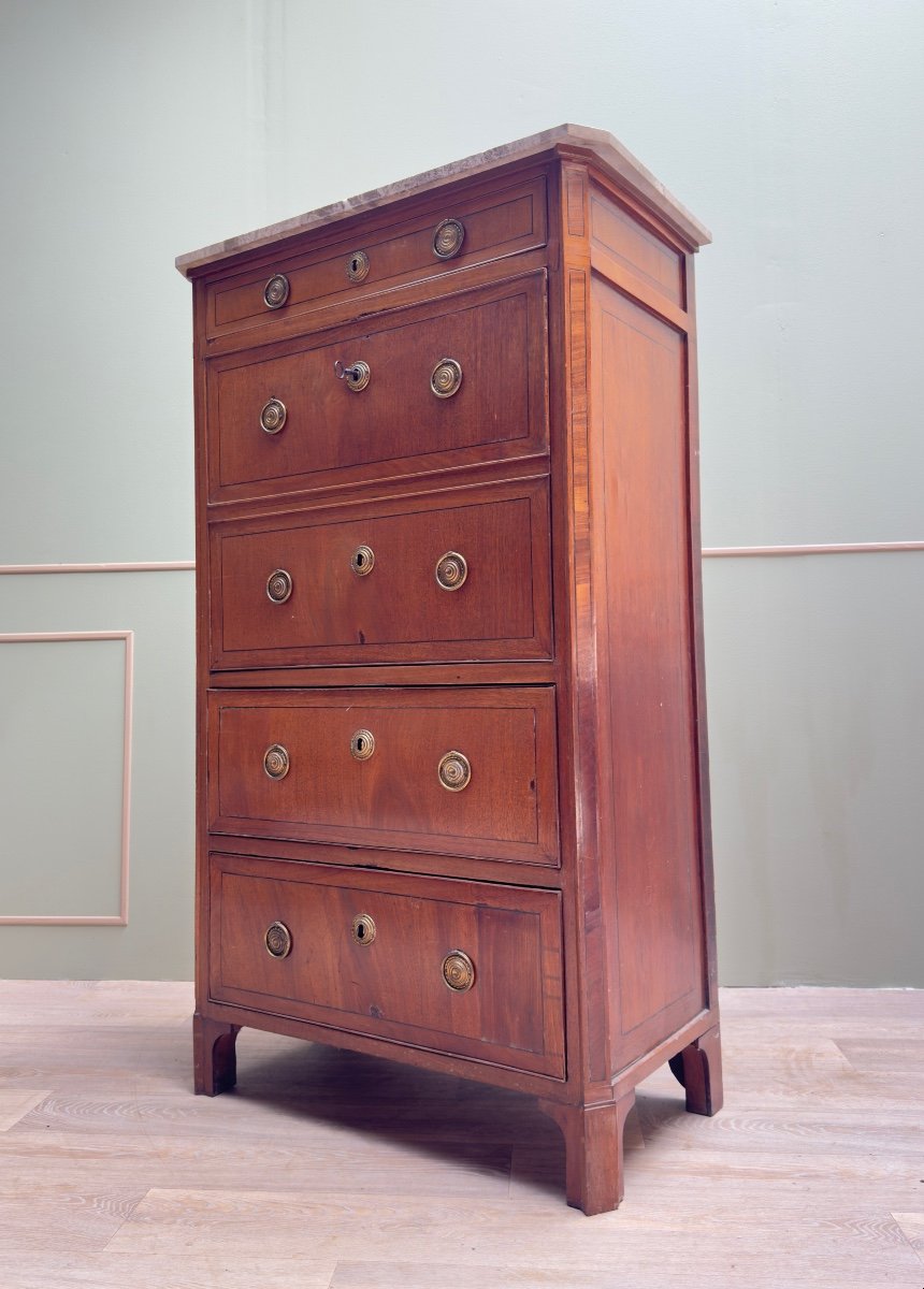 Mahogany Secretary Louis XVI XVIII Eme Century -photo-2