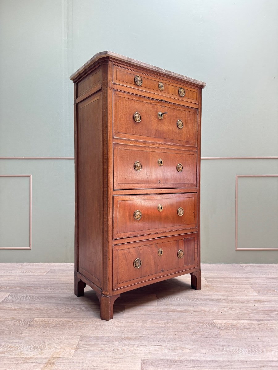 Mahogany Secretary Louis XVI XVIII Eme Century -photo-3