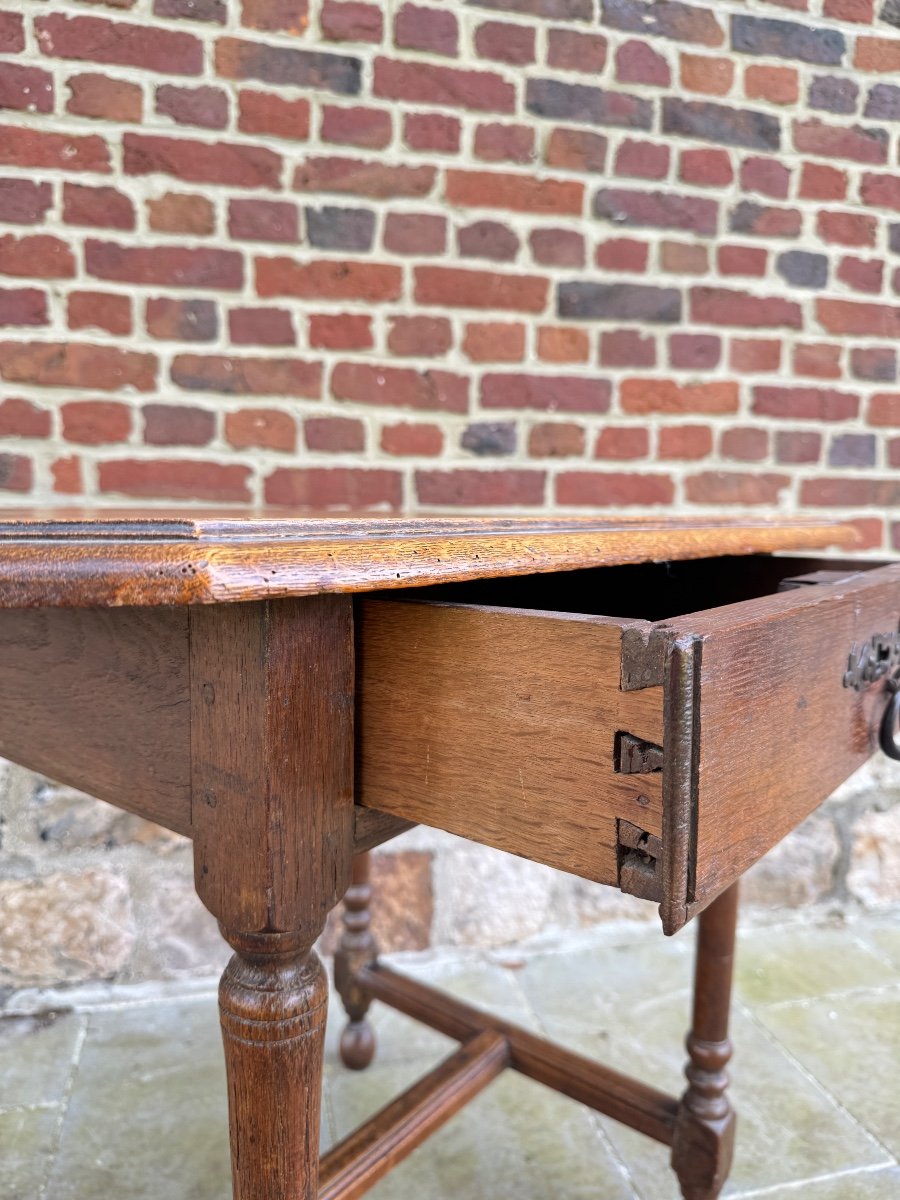 Table à écrire En Chêne D’époque Louis XIII XVII Eme Siècle -photo-1