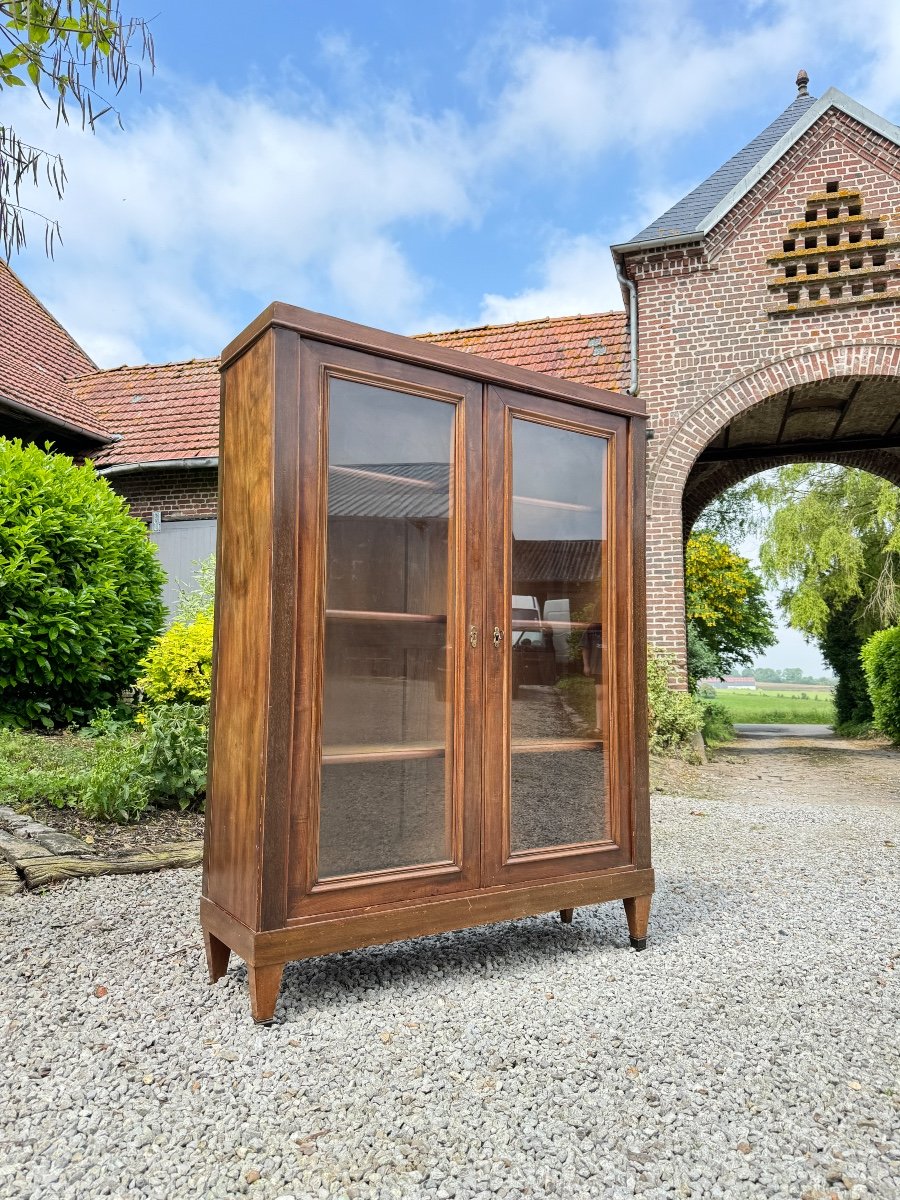 Mahogany Showcase In Directoire Style 19th Century -photo-4