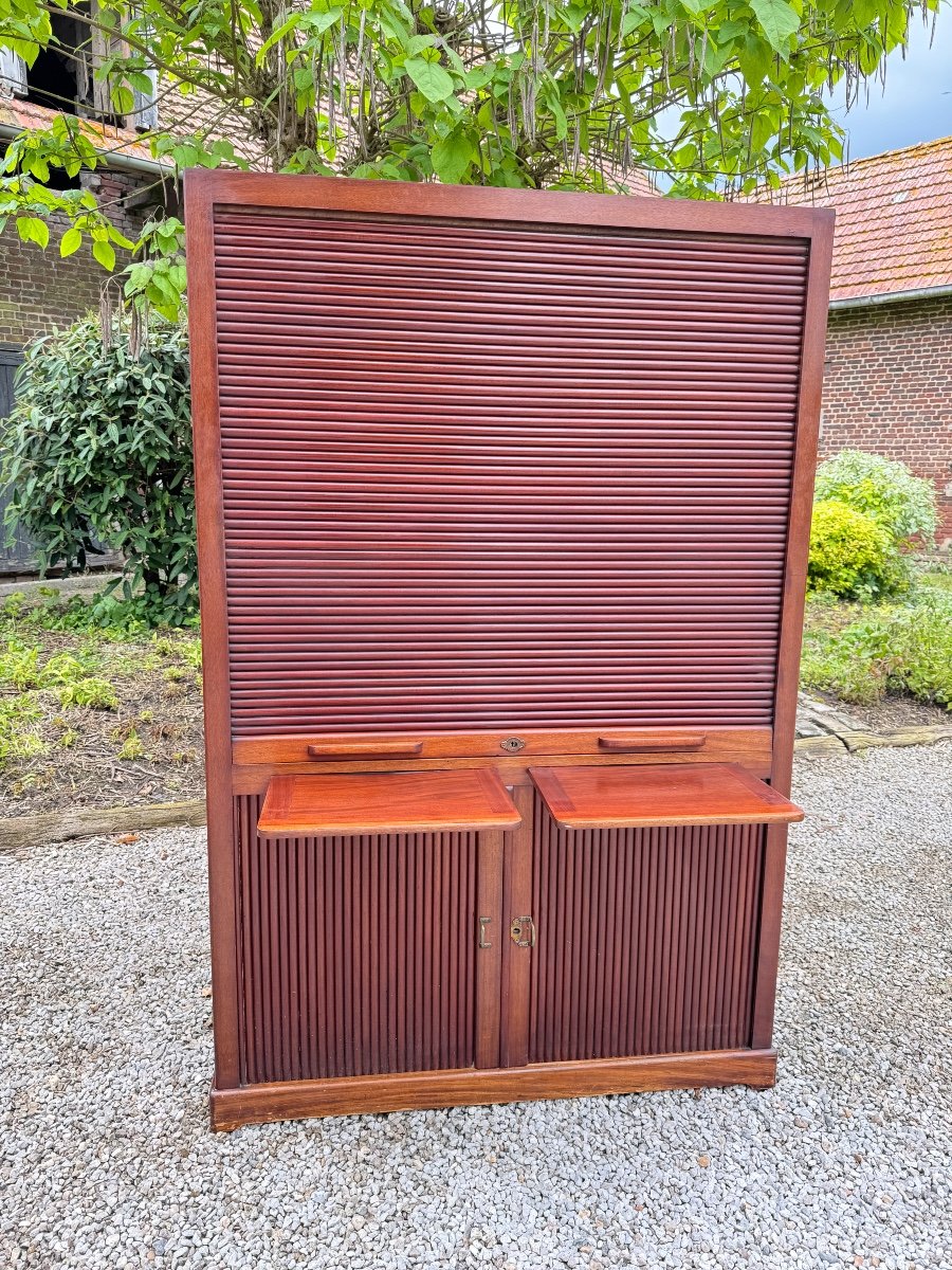 Meuble de métier  Dit De Notaire En Acajou D’époque XIX Eme -photo-4