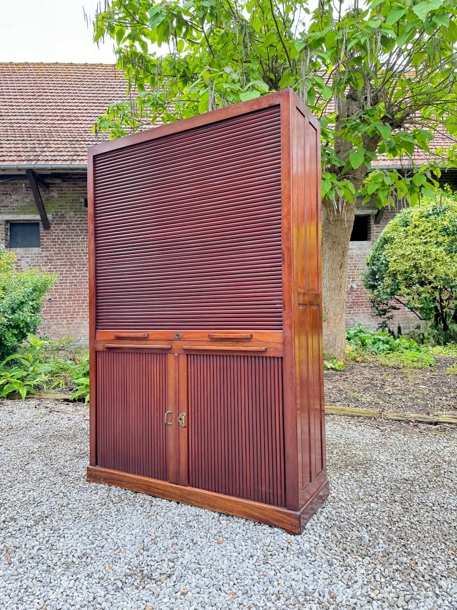 Meuble de métier  Dit De Notaire En Acajou D’époque XIX Eme -photo-1
