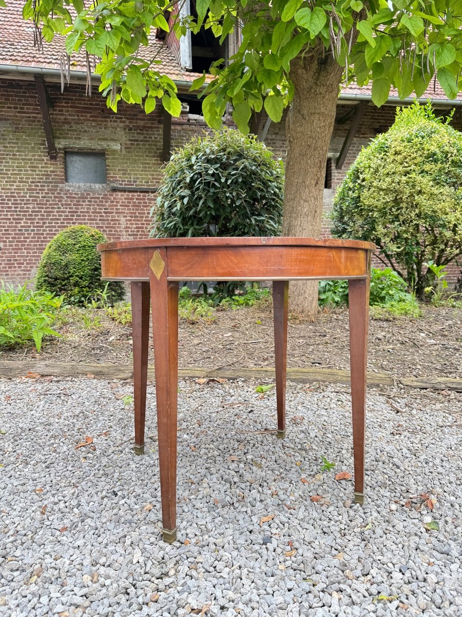 Table De Salon, Guéridon En Acajou D’époque Directoire XVIII Eme Siècle -photo-1