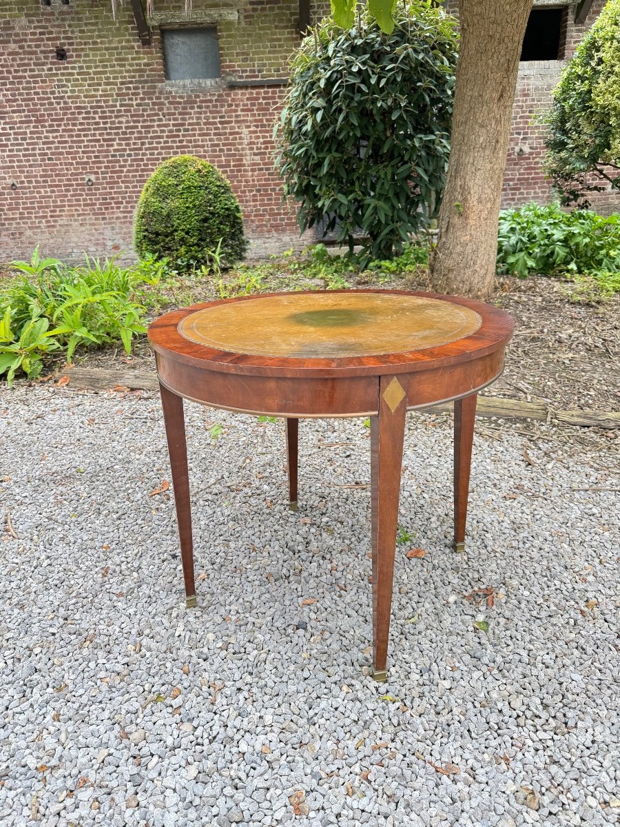 Table De Salon, Guéridon En Acajou D’époque Directoire XVIII Eme Siècle 