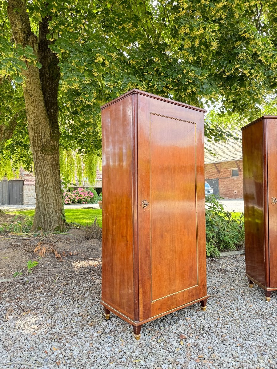 Pair Of Furniture In Solid Mahogany Louis XVI XVIII Eme Century -photo-4