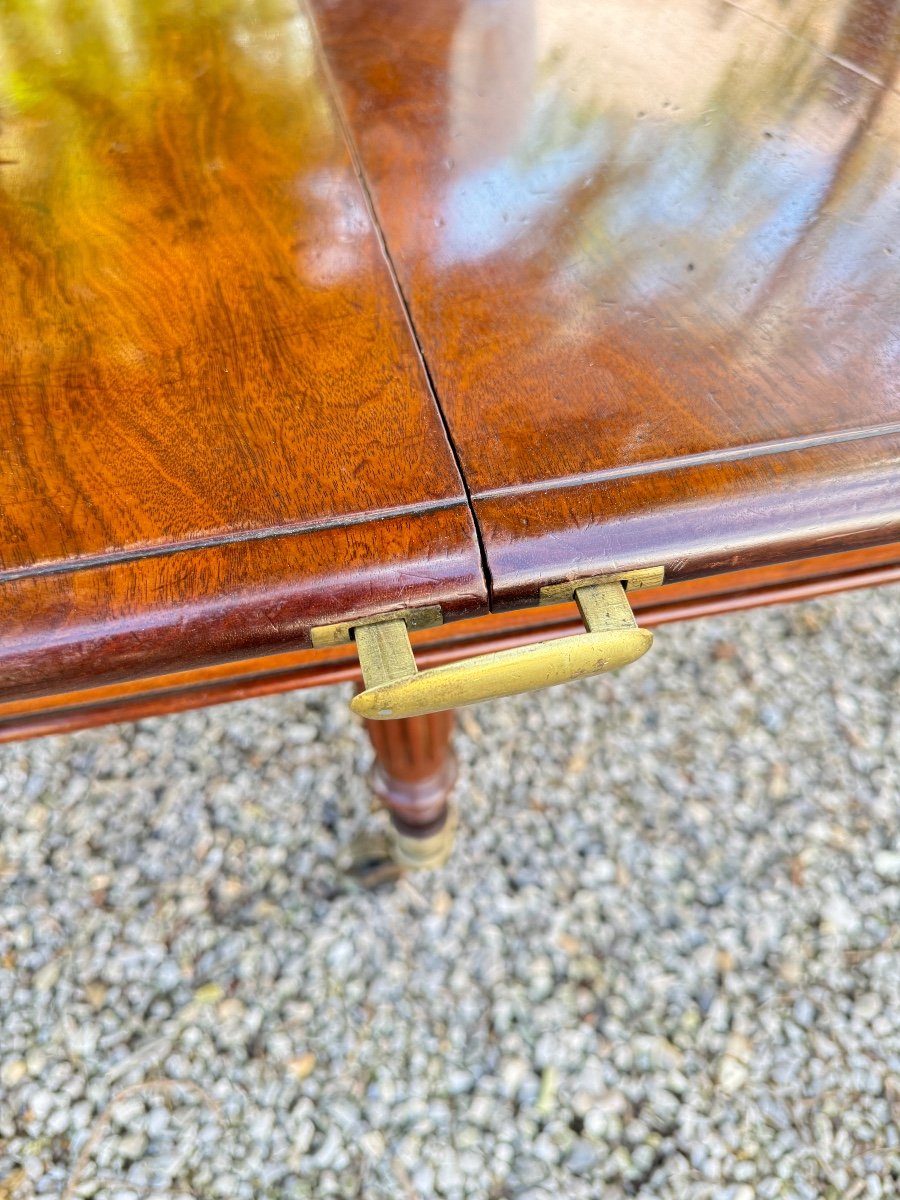 Grande Table De Salle à Manger En Acajou Massif 4,30 Mètre D’époque Louis Philippe -photo-8