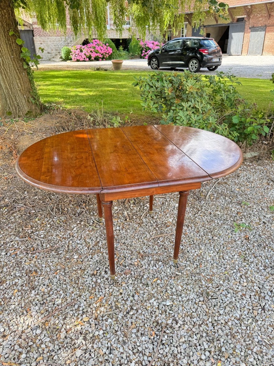 Table De Salle à Manger En Acajou D’époque Directoire XVIII Eme Siècle -photo-2