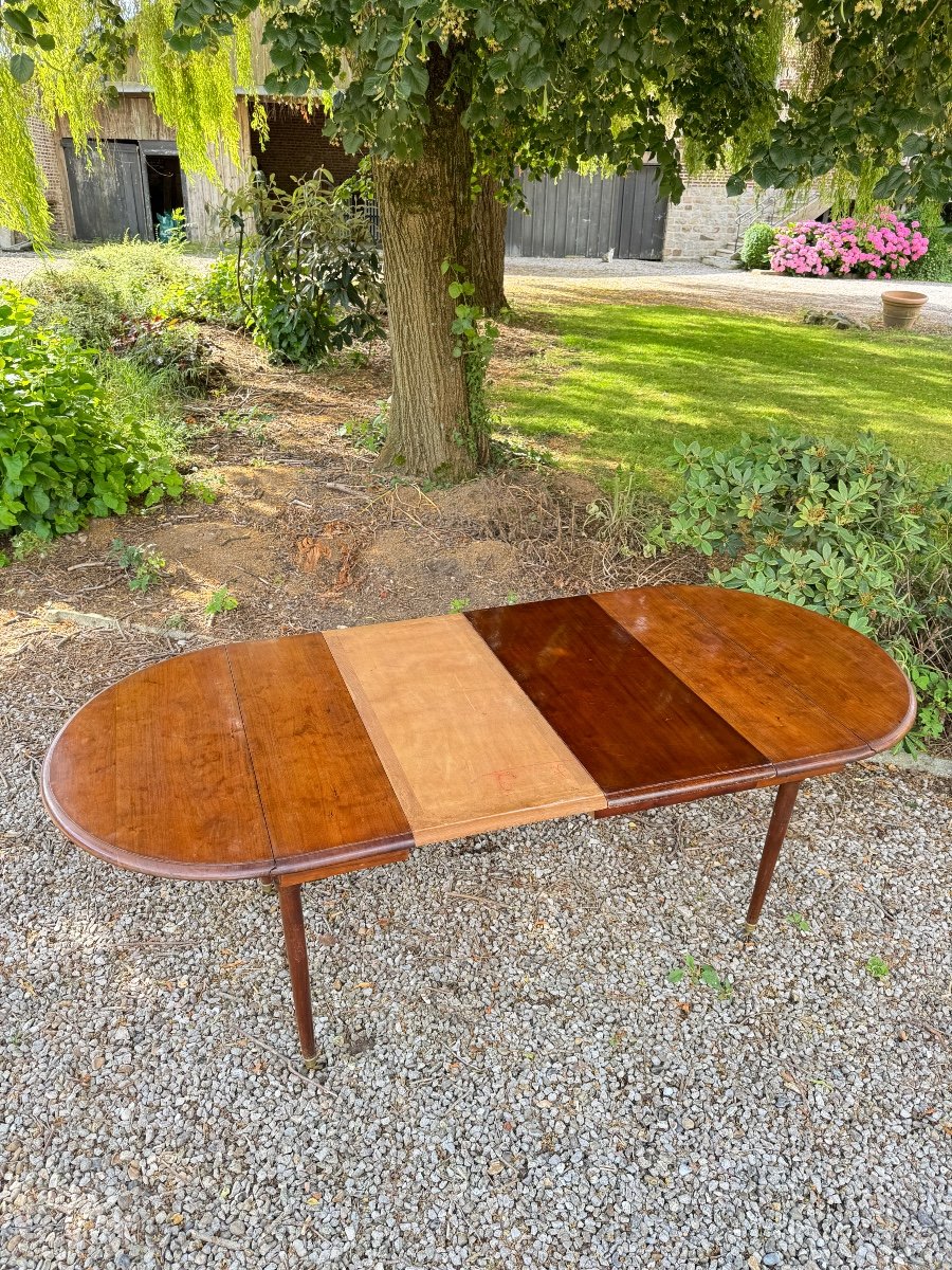 Table De Salle à Manger En Acajou D’époque Directoire XVIII Eme Siècle -photo-1