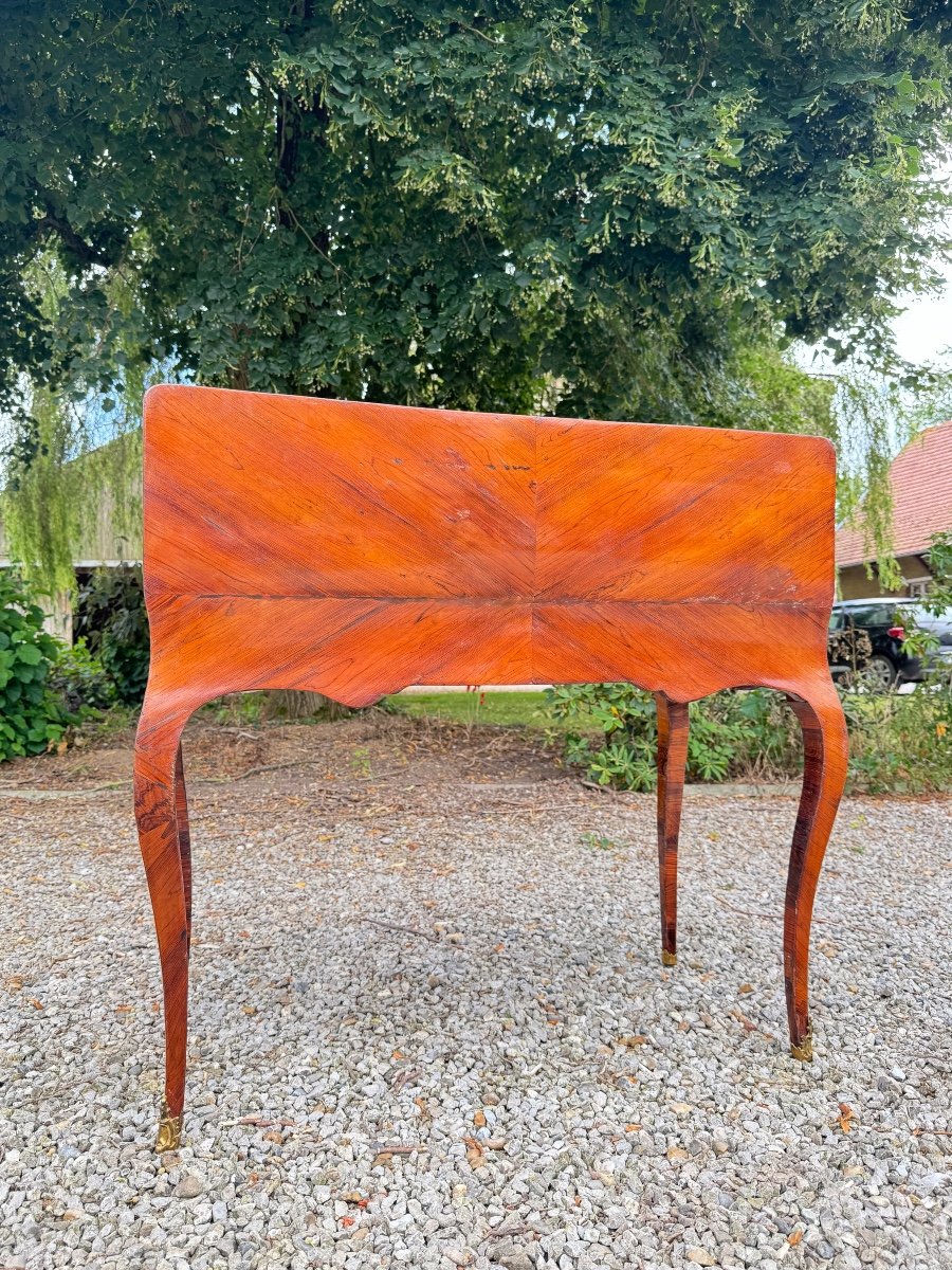  Louis XV Period Marquetry Sloping Desk, Stamped Criaed-photo-6