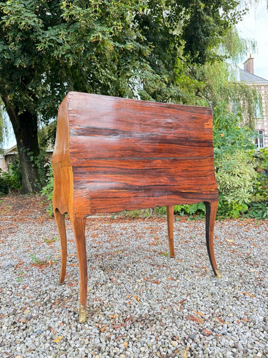 Louis XV Period Stamped Marquetry Slope Desk, 18th Century-photo-5