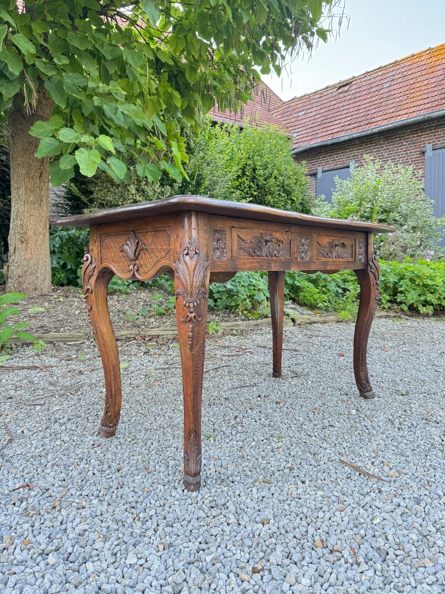 19th Century Regency Style Oak Desk -photo-3