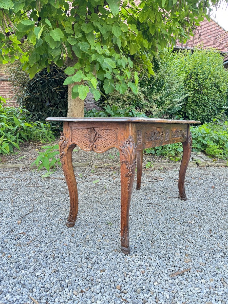 19th Century Regency Style Oak Desk -photo-3