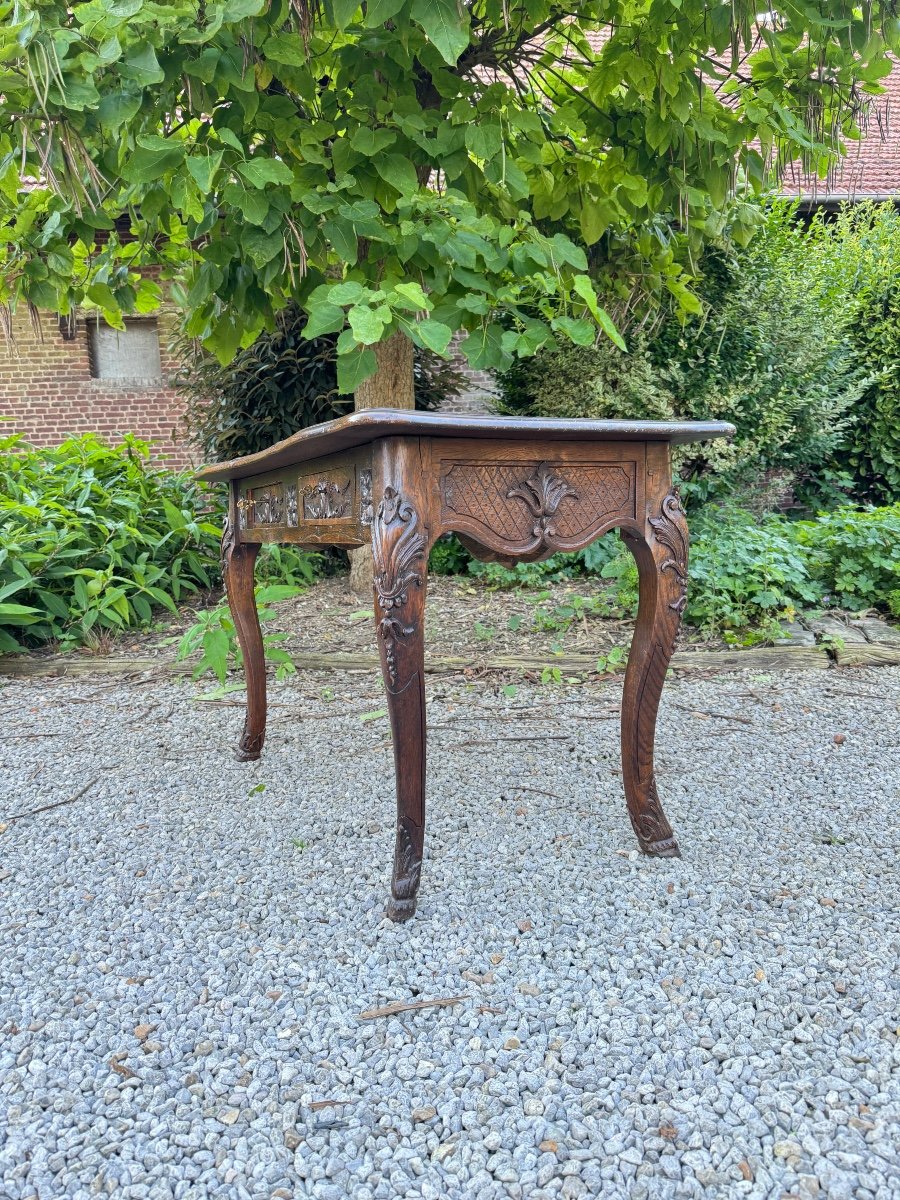 19th Century Regency Style Oak Desk -photo-4