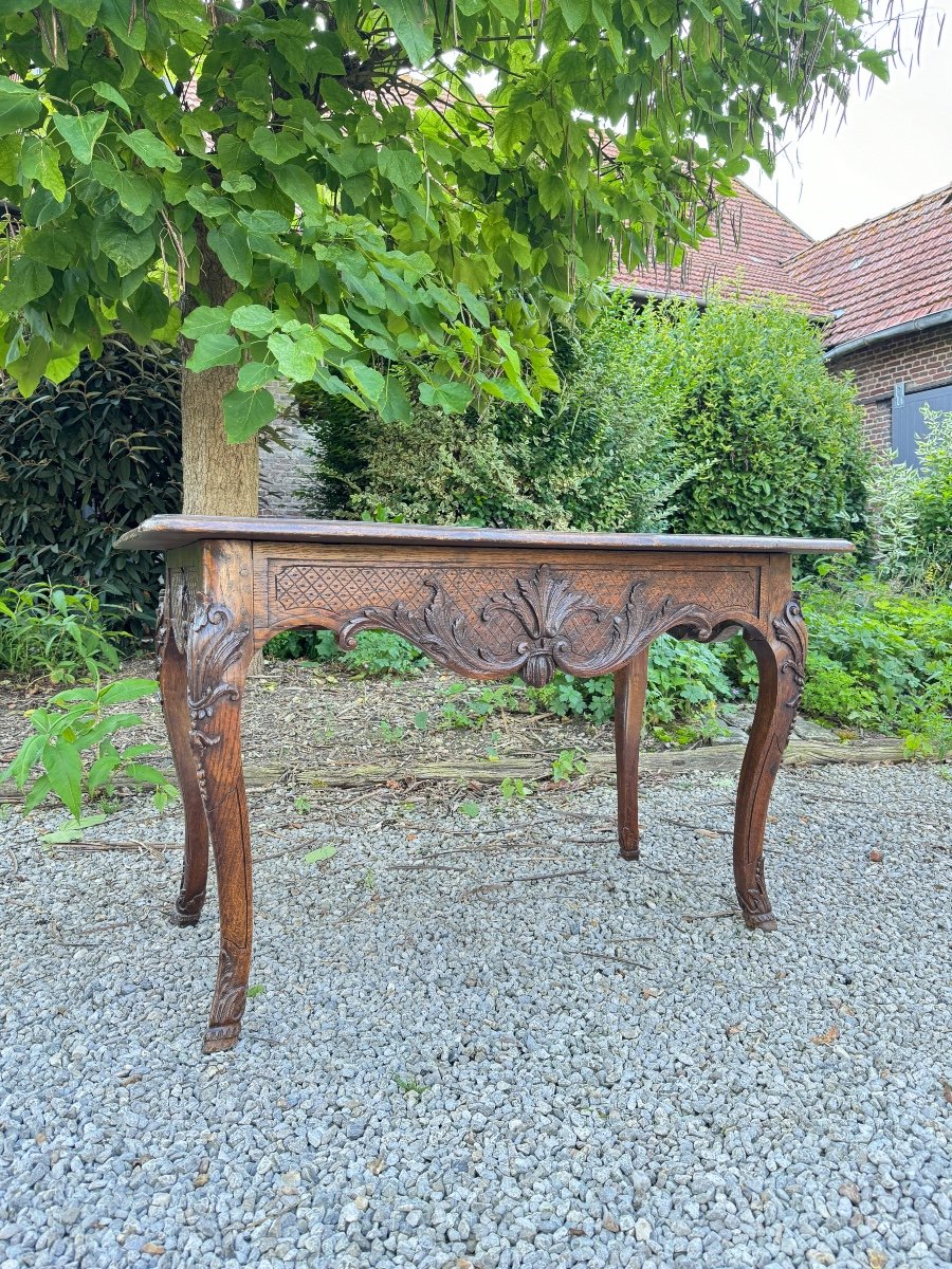 19th Century Regency Style Oak Desk -photo-5
