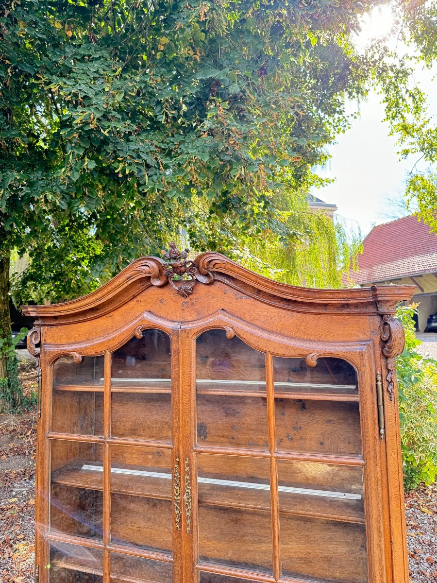 Vitrine En Chêne D’époque Louis XV XVIII Eme Siècle -photo-4