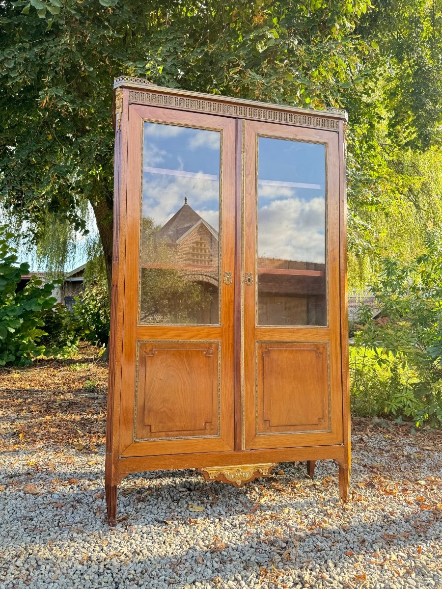 Bibliothèque, Vitrine En Acajou D’époque Louis XVI XVIII Eme Siècle 
