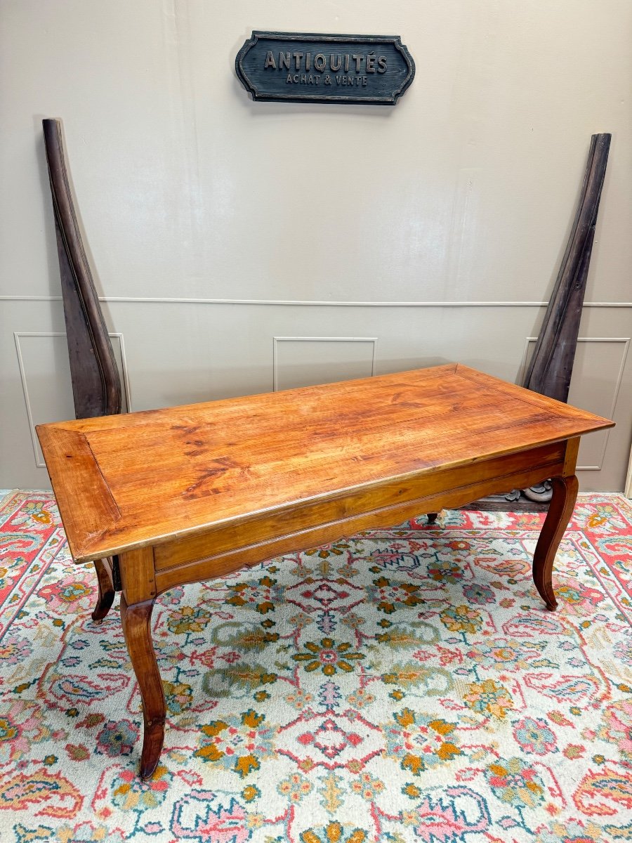 Louis XV Period Cherry Wood Farm Table, 18th Century -photo-3