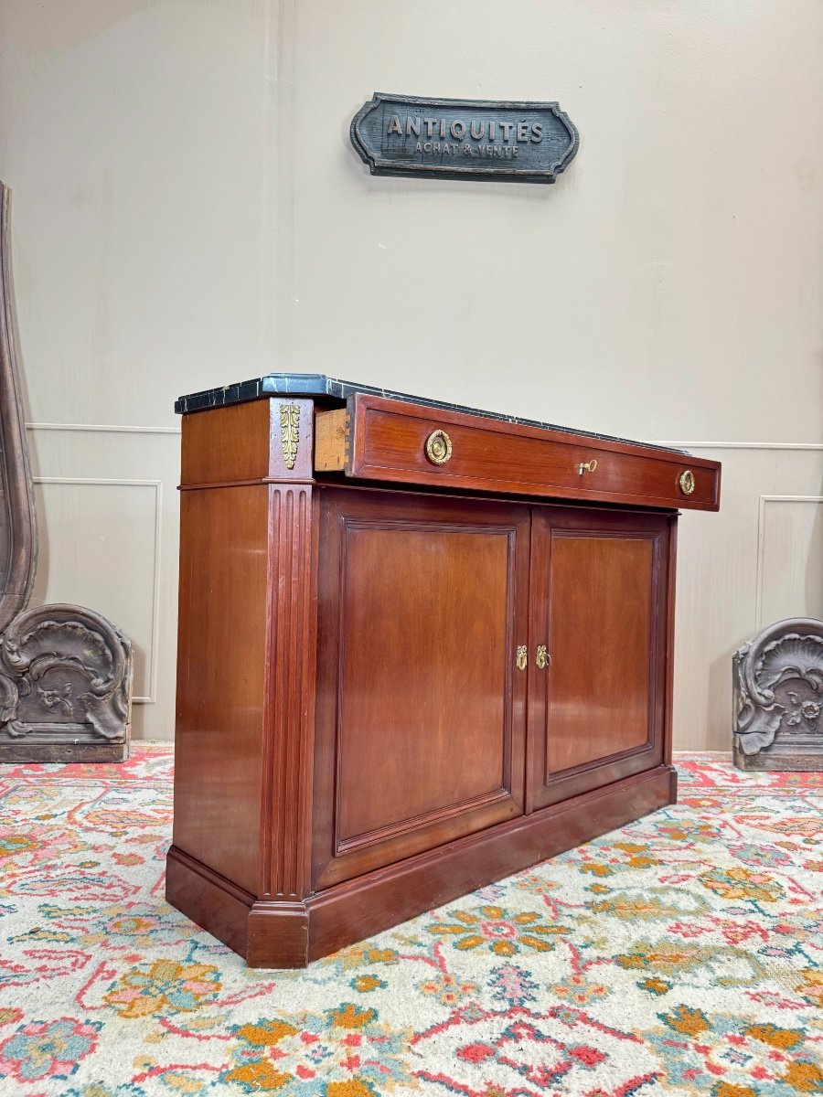 Buffet En Acajou De Style Louis XVI Estampillé De La Maison Mailfert -photo-2