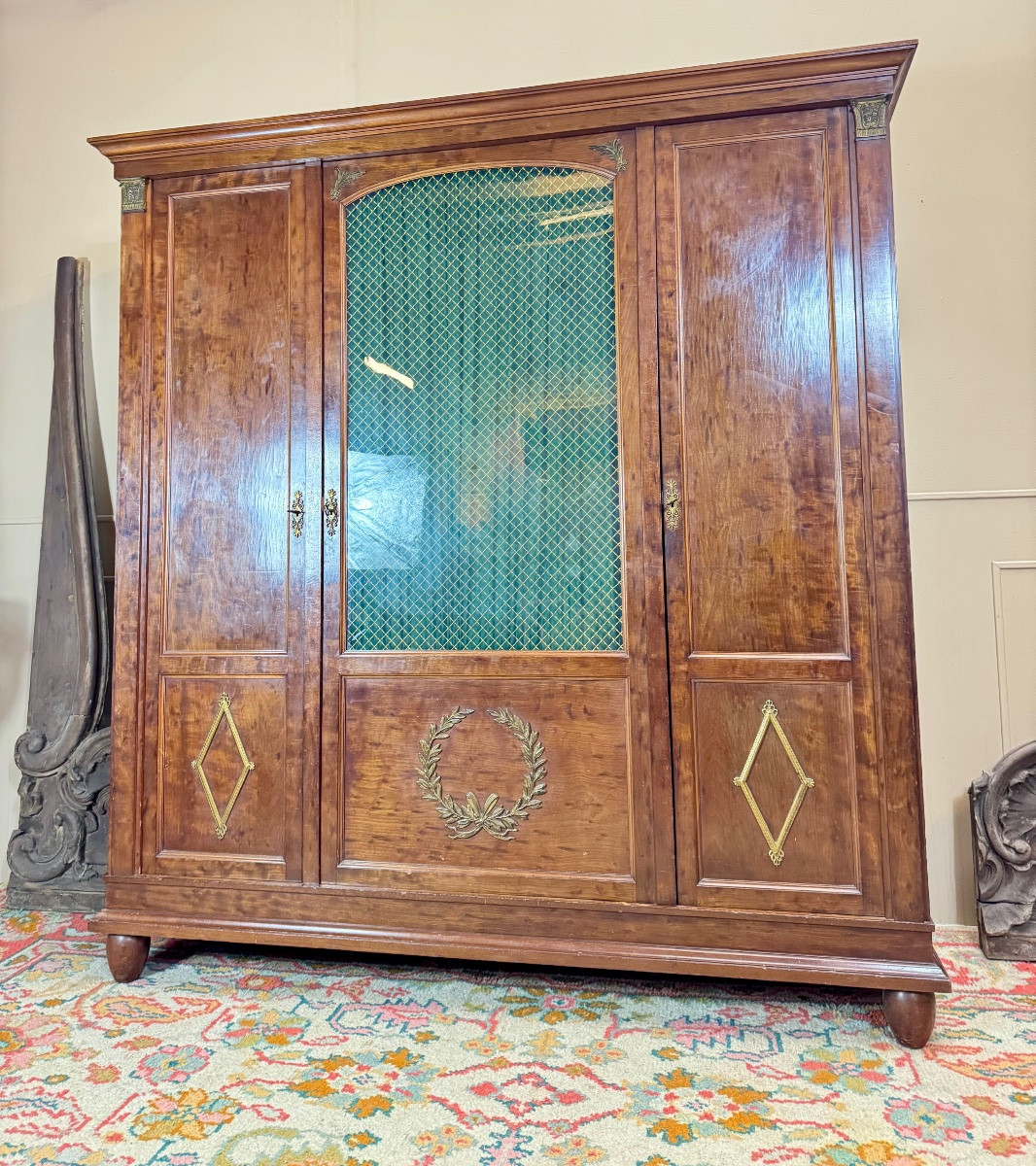 Bibliothèque En Acajou De Style Directoire XIX Eme Siècle -photo-1