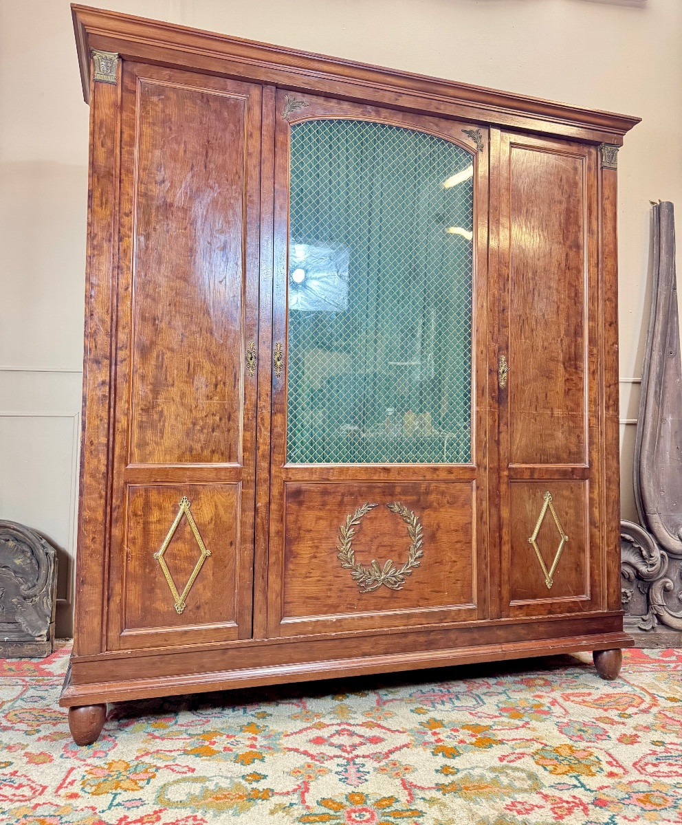 Bibliothèque En Acajou De Style Directoire XIX Eme Siècle -photo-4