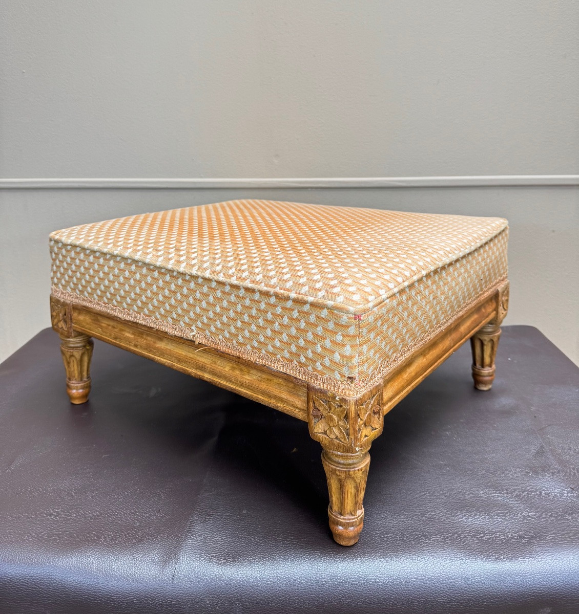 Sené Jean-baptiste-claude Et Boulard Jean-baptiste Tabouret, Repose Pieds  D’époque  Louis XVI -photo-2