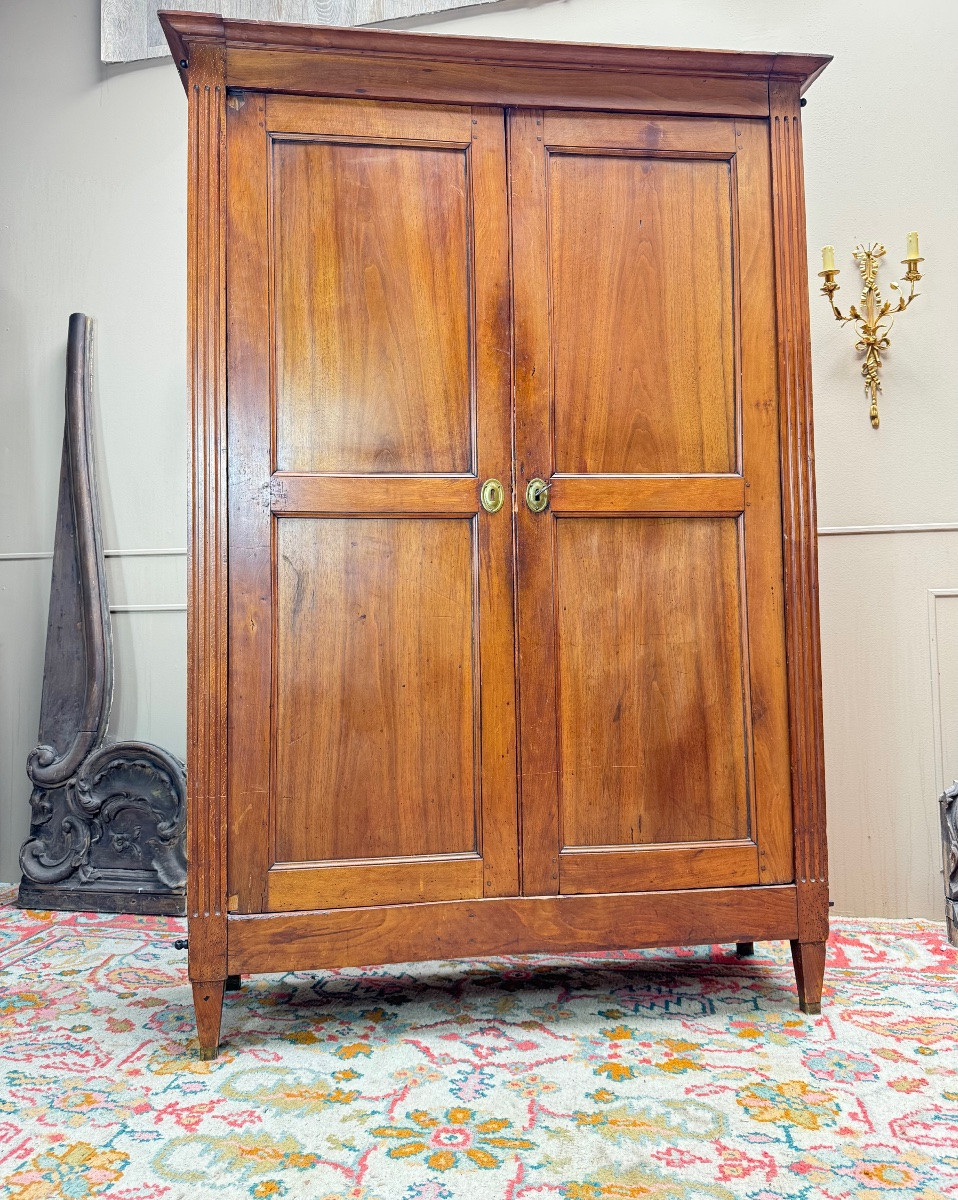 Armoire En Acajou D’époque Louis XVI XVIII Eme Siècle -photo-2