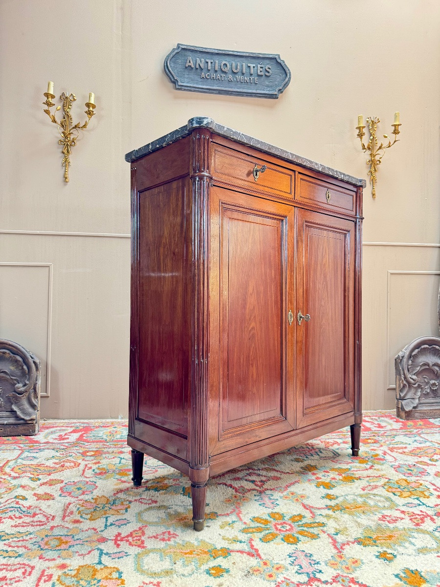 Louis XVI Mahogany Sideboard, 18th Century -photo-2
