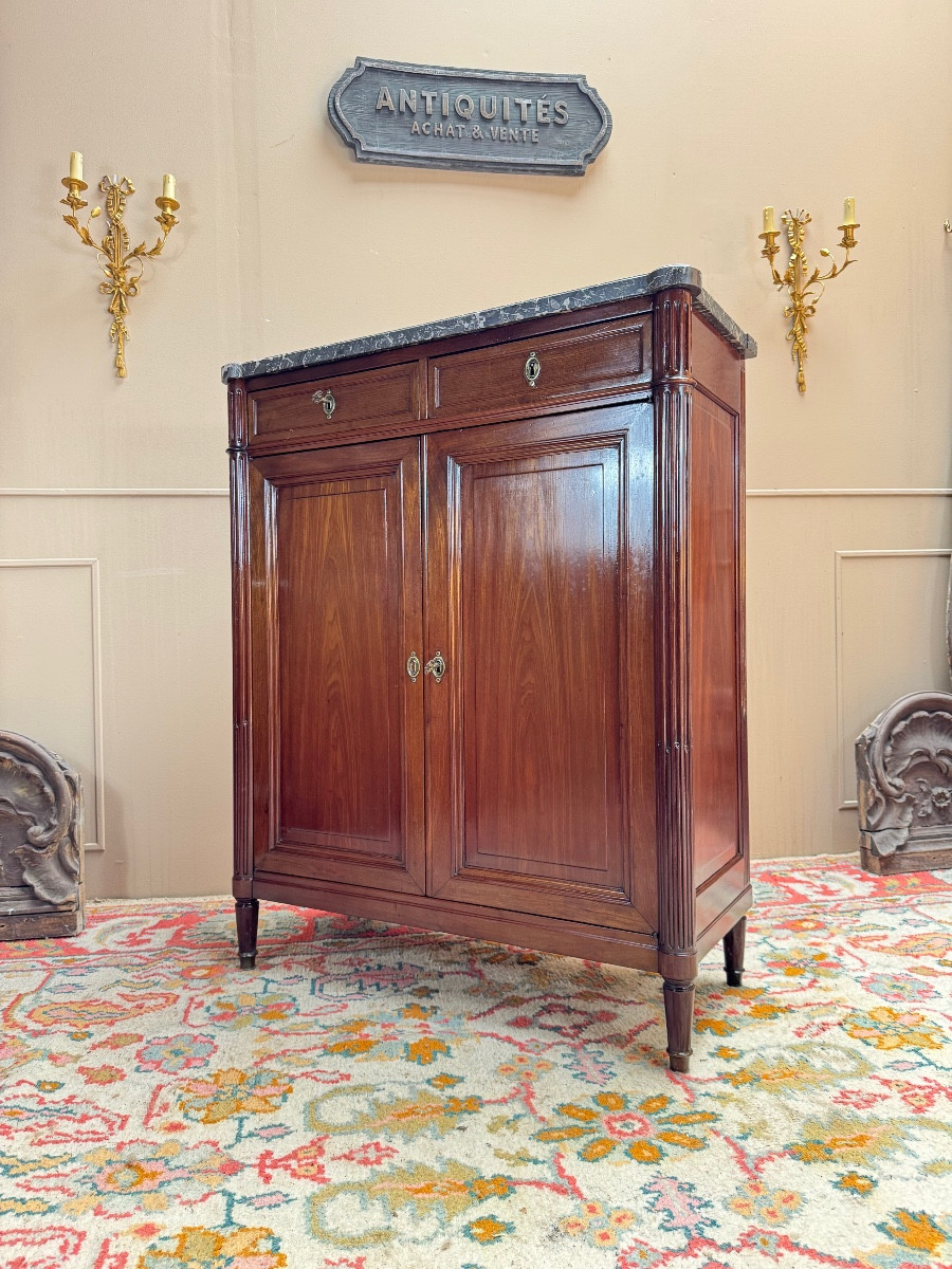 Louis XVI Mahogany Sideboard, 18th Century 
