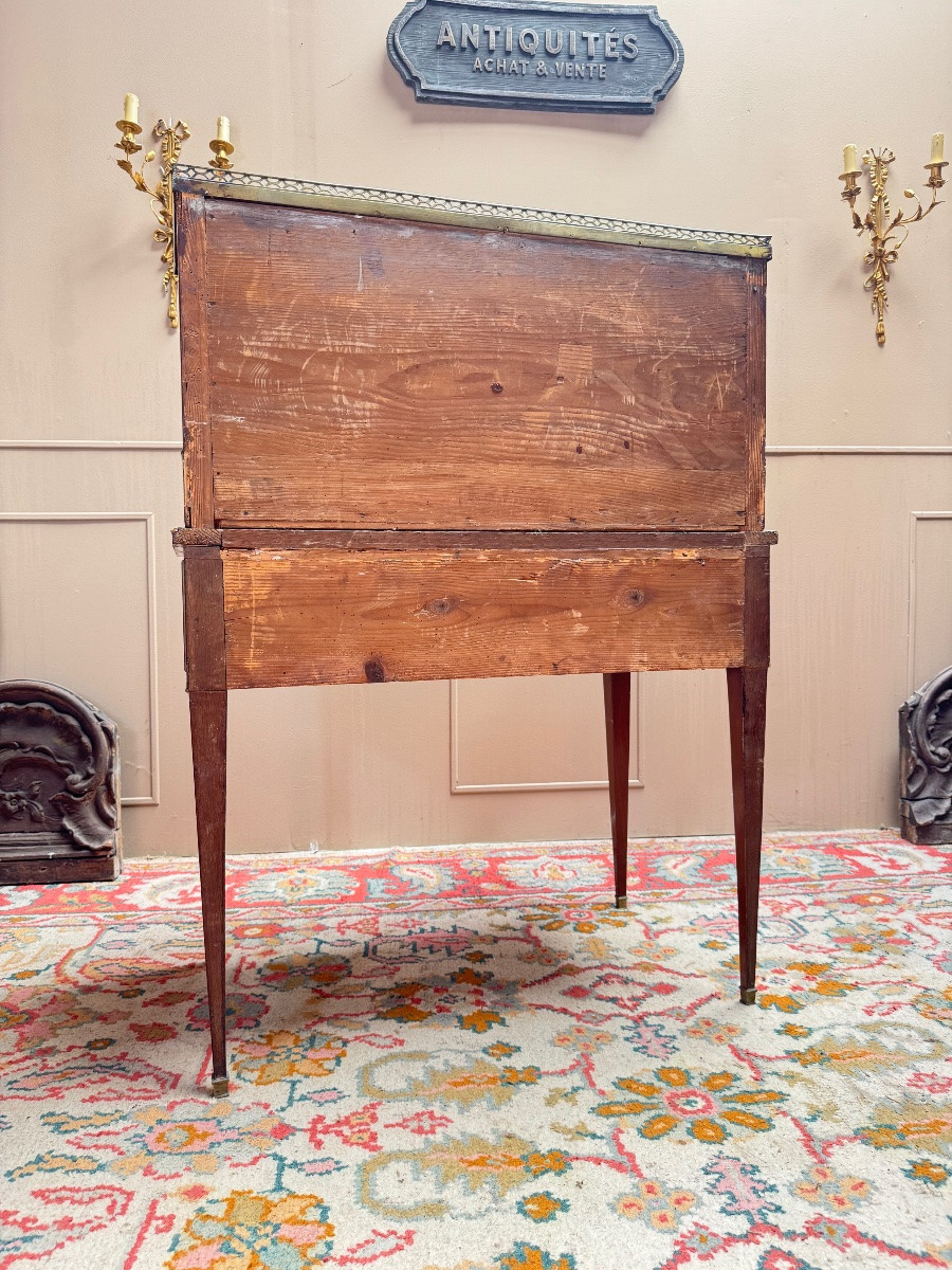 Mahogany Bonheur Du Jour From The 18th Century Directoire Period -photo-6