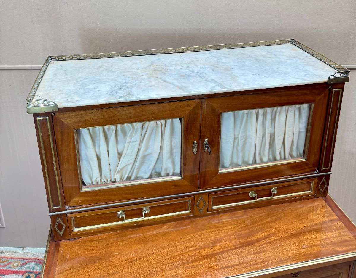 Mahogany Bonheur Du Jour From The 18th Century Directoire Period -photo-7
