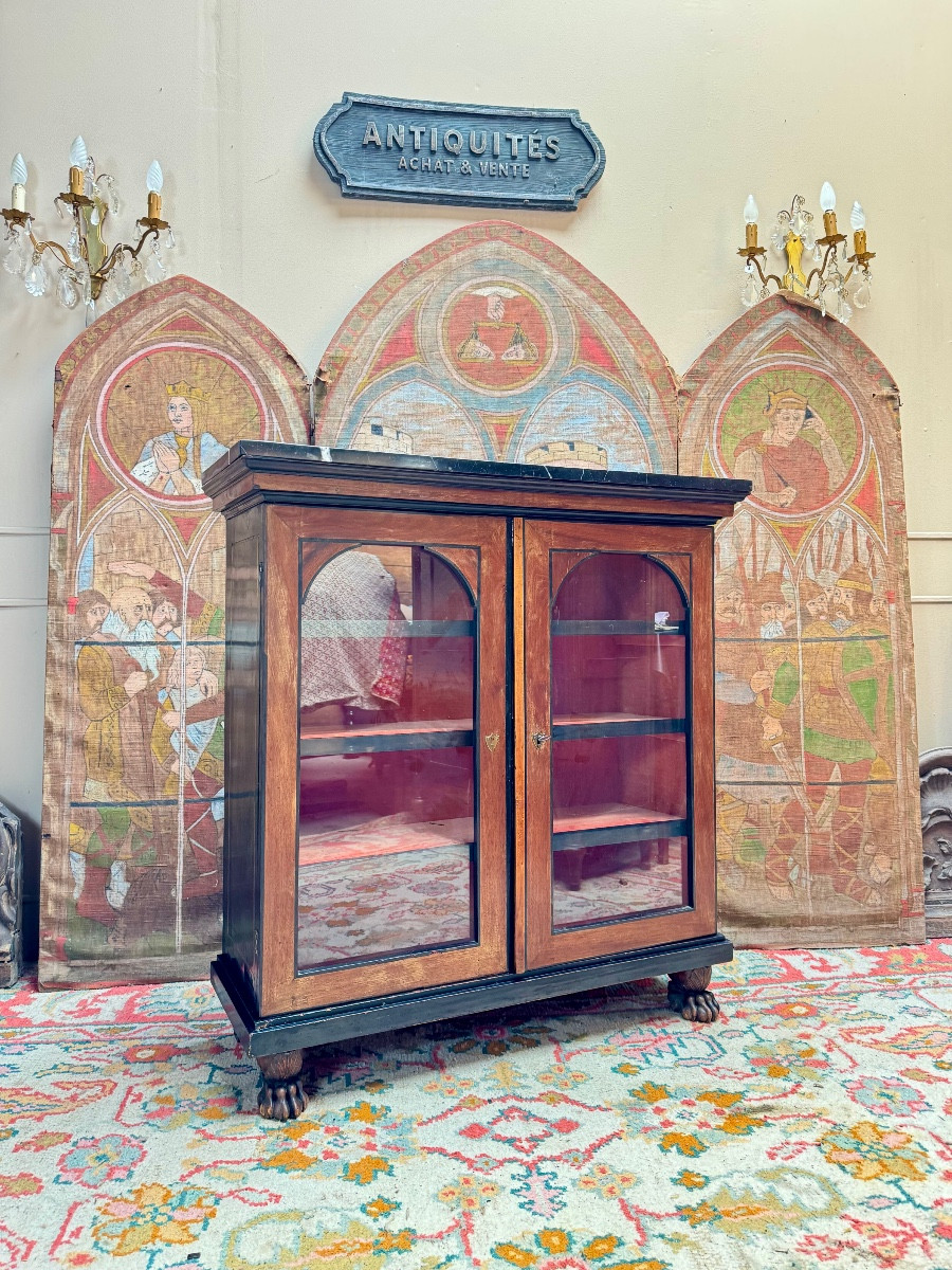 Buffet en acajou et bois noirci d’époque empire debut du XIX eme siècle 