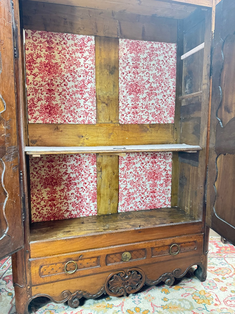 17th Century Provençal Walnut Cabinet, Regency Period -photo-2