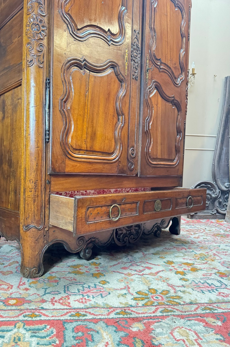 17th Century Provençal Walnut Cabinet, Regency Period -photo-7