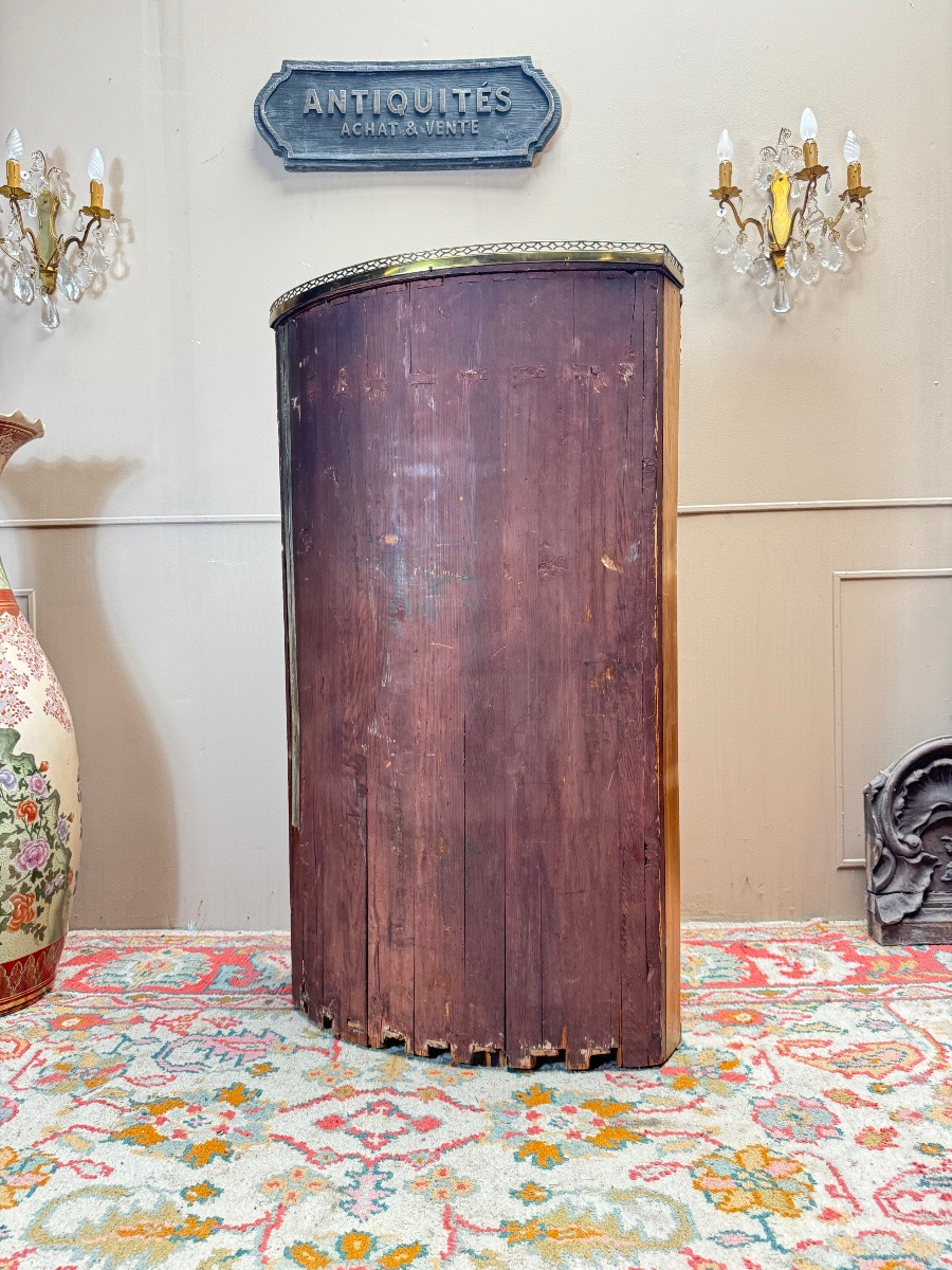 Tuart Jean-baptiste II Marquetry Woodwork Secretary Stamped From The Louis XVI Period-photo-6