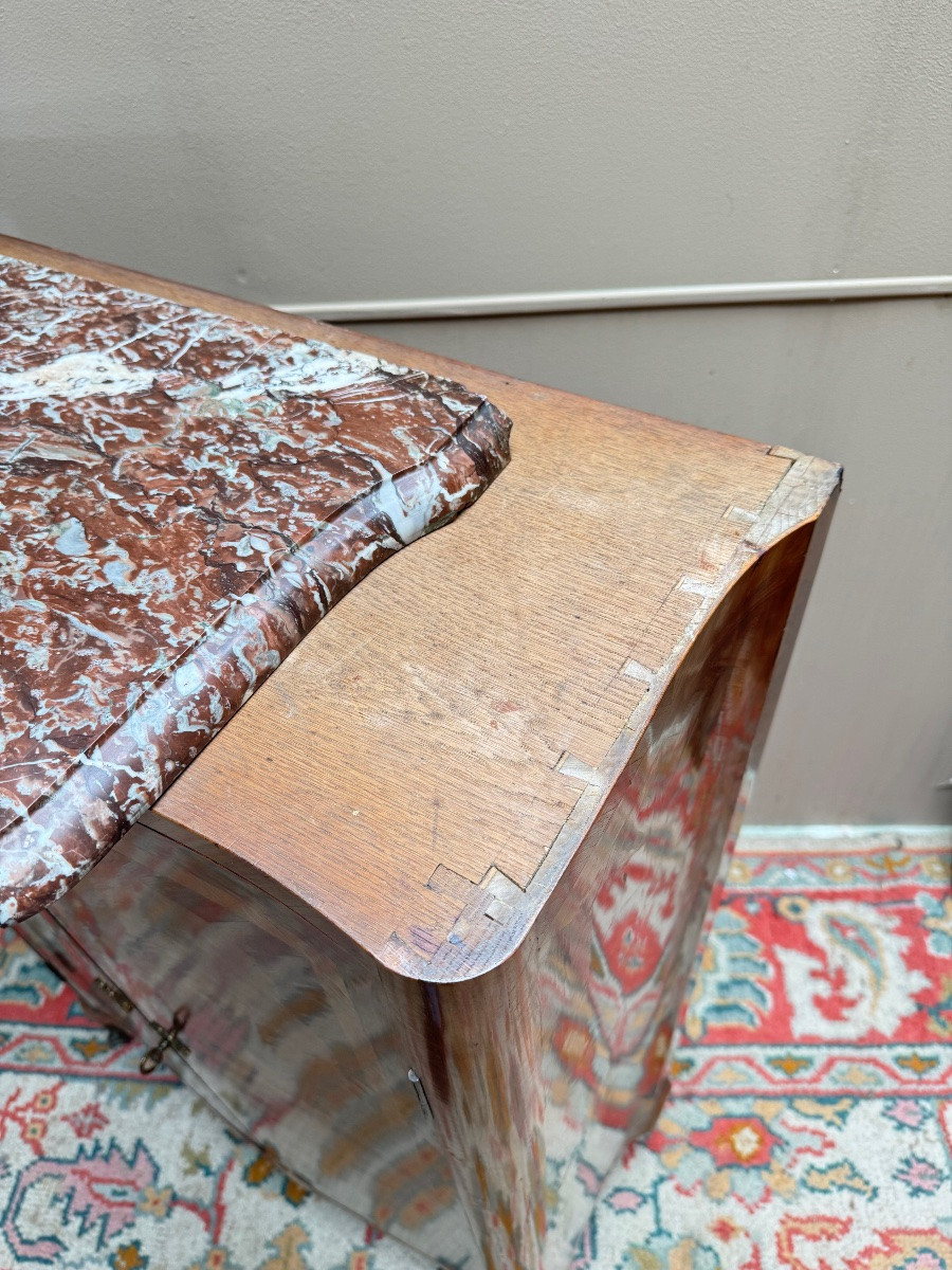 Armoire en marqueterie de style Louis XV, époque Napoléon III XIX eme siècle -photo-4