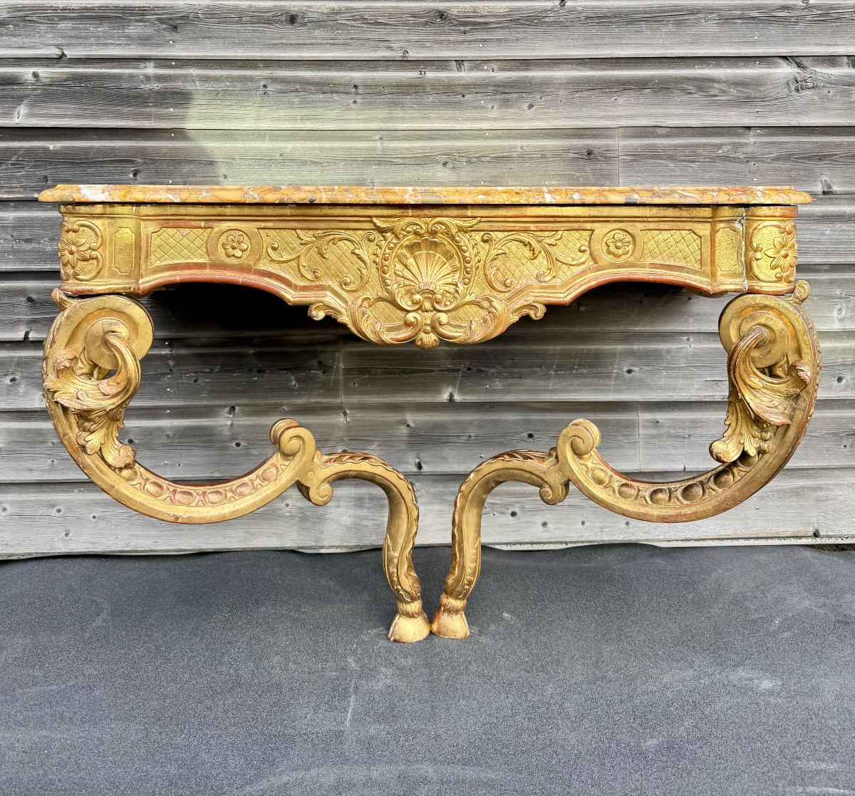 18th Century Regency Period Giltwood Console Table -photo-2