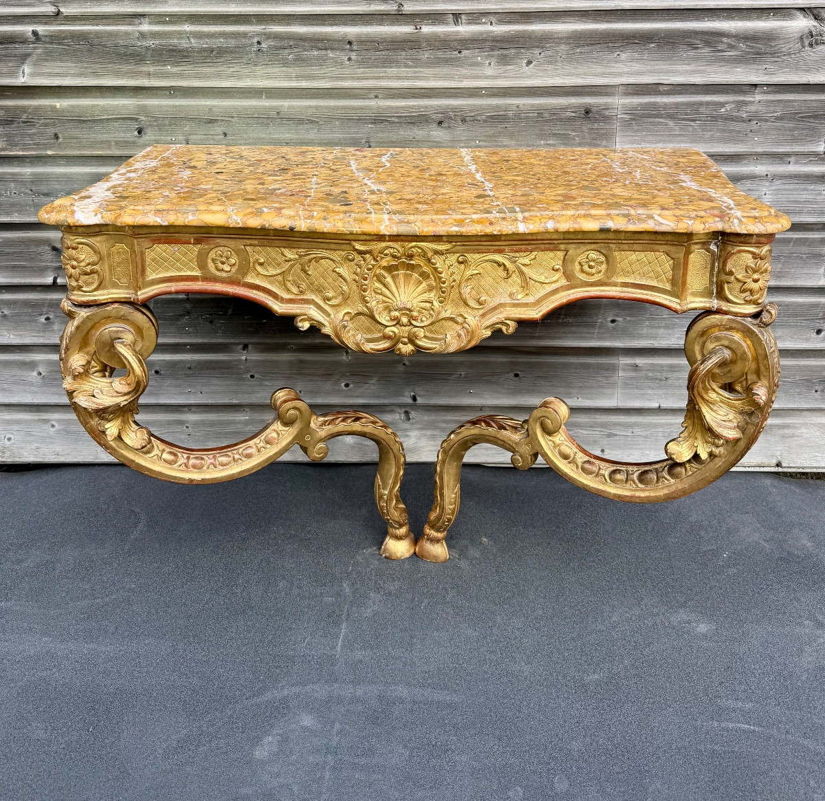 18th Century Regency Period Giltwood Console Table -photo-3