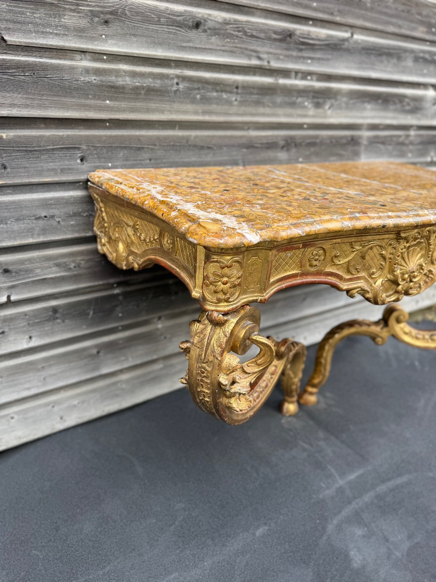 18th Century Regency Period Giltwood Console Table -photo-4