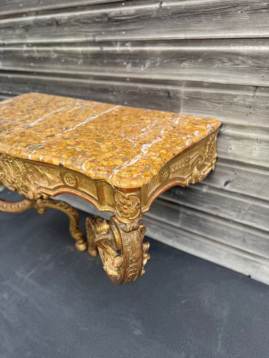 18th Century Regency Period Giltwood Console Table -photo-5