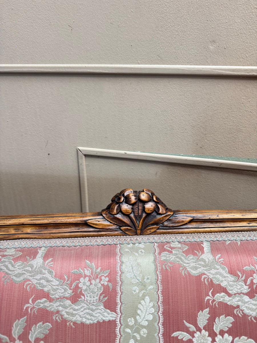 Louis XV Period Walnut Bench, 18th Century -photo-1