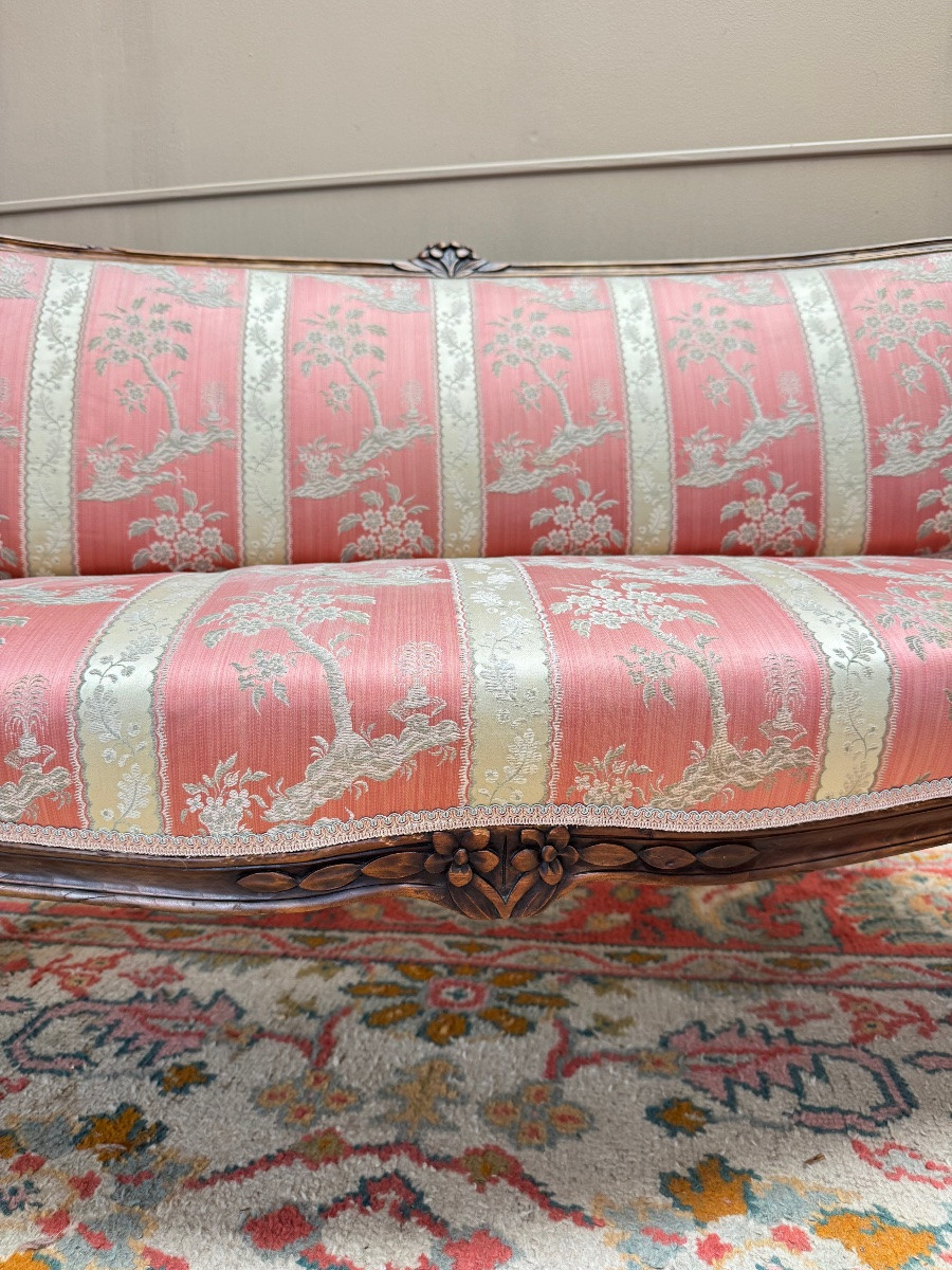 Louis XV Period Walnut Bench, 18th Century -photo-2